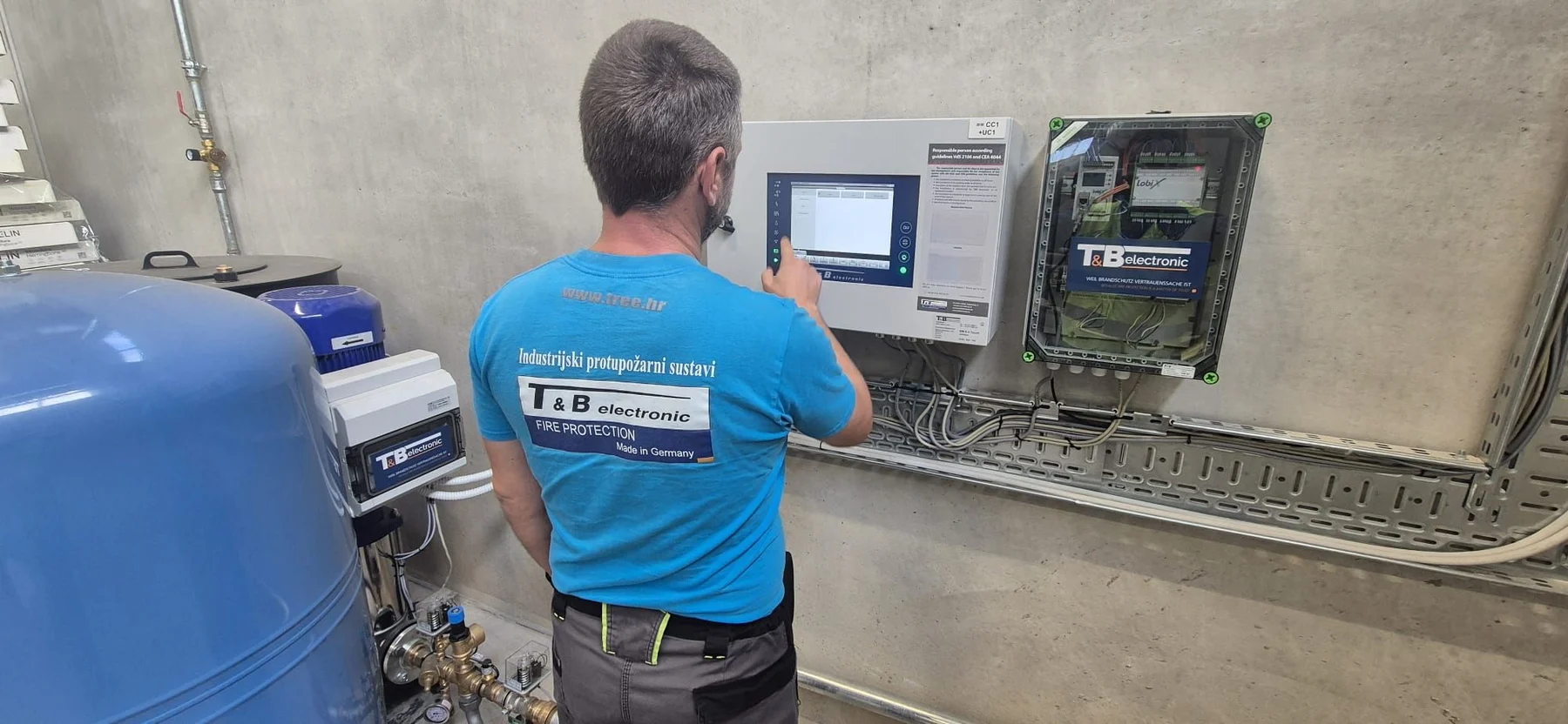 Puštanje u rad T&B electronic sustava za industrijsku zaštitu od požara