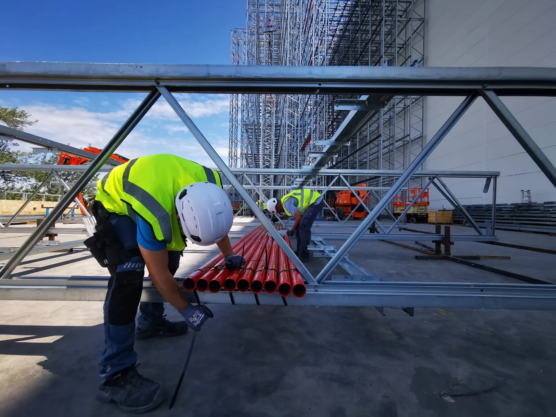 Montaža sprinkler instalacije na velikom regalnom skladištu